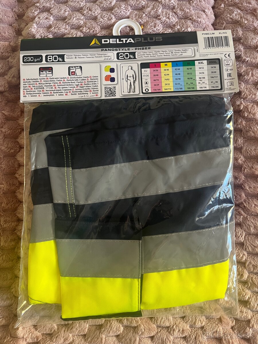 Reflexné pracovné kraťasy XL - 2