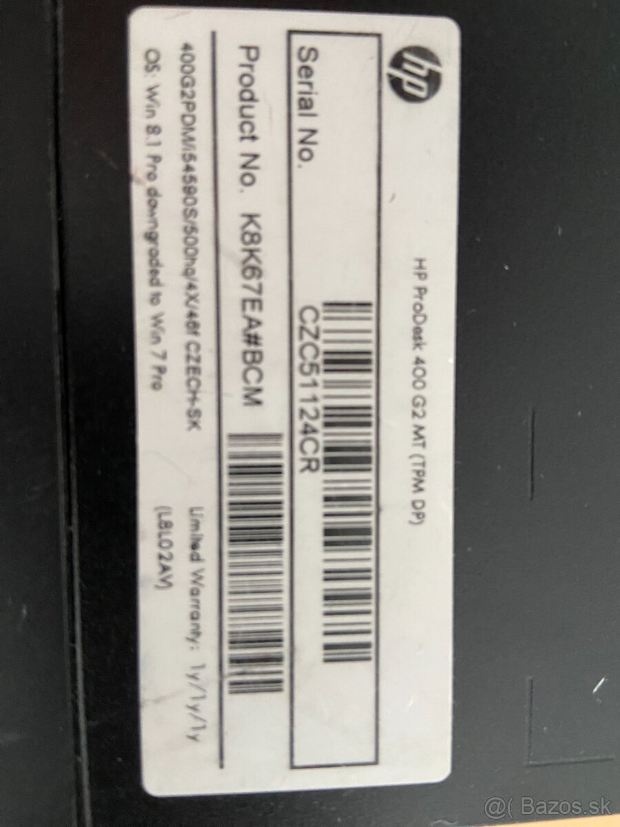 HP ProDesk 400 G2 MT – kancelársky PC, Intel Core i3 - 2