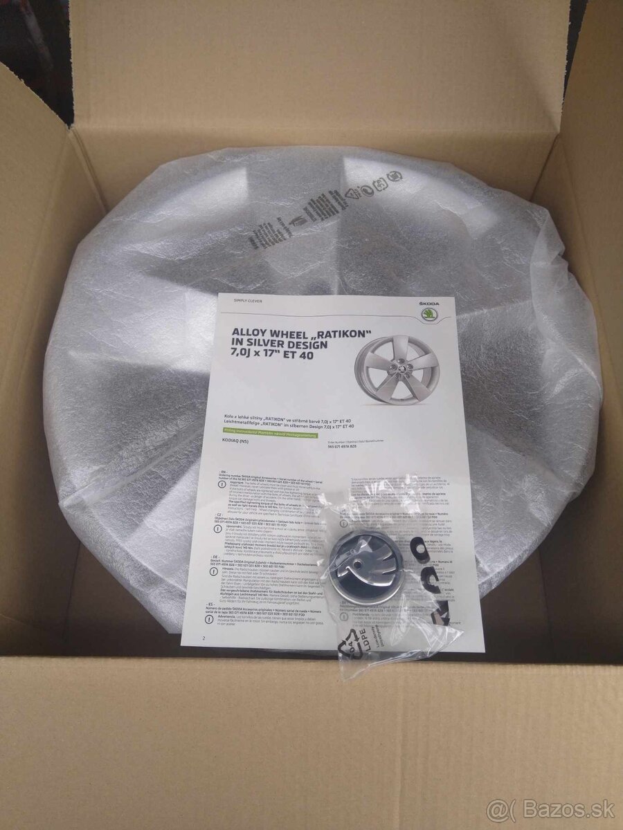 Alu 5 x 112 R 17 originál ŠKODA. - 2