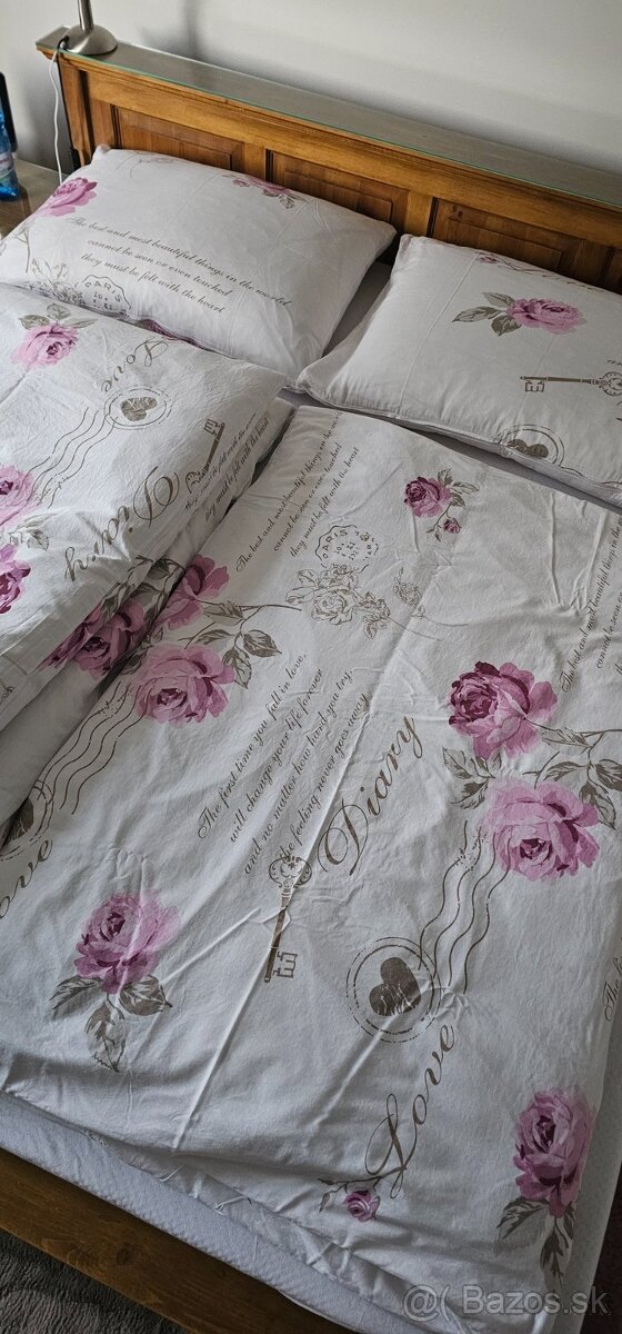 Bavlnené 4-dielné kvetinové obliečky - 2