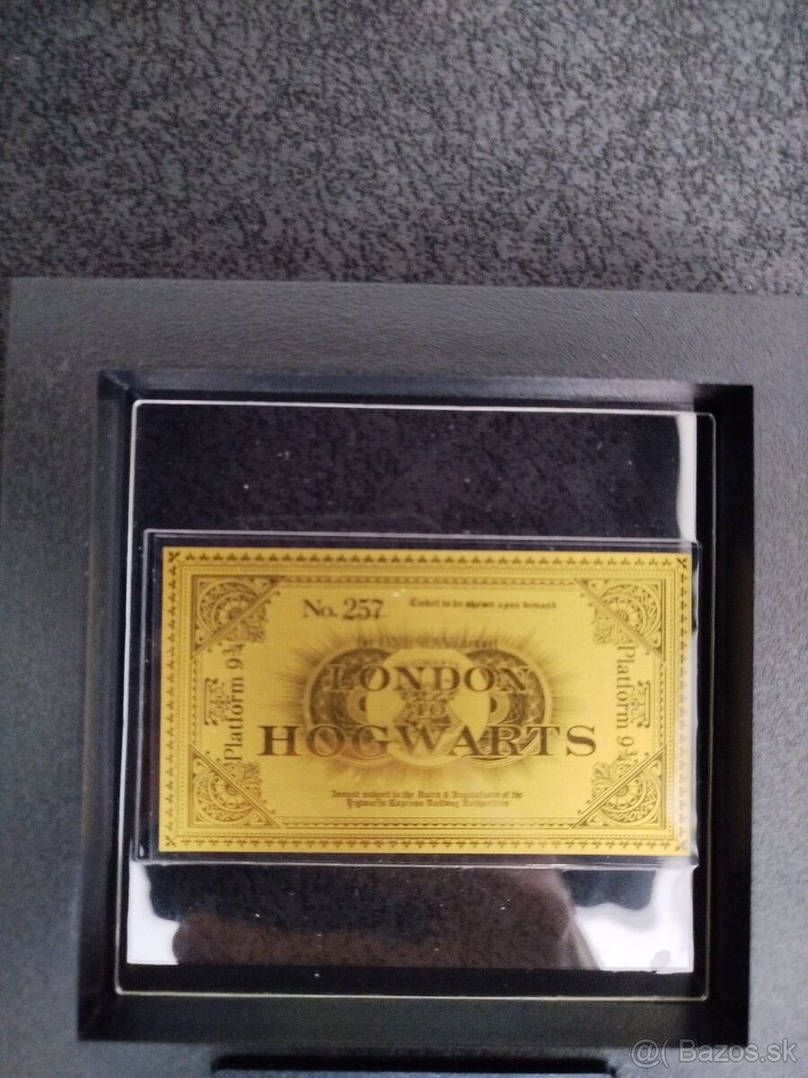zlato striebro minca proof Harry Potter zlatý lístok - 2