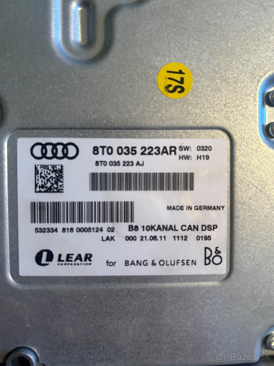 Zosilnovac Bang & Olufsen audi a4 b8 a5 - 2