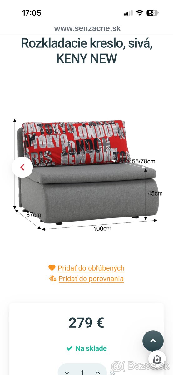 Rozkladacie kreslo - 2