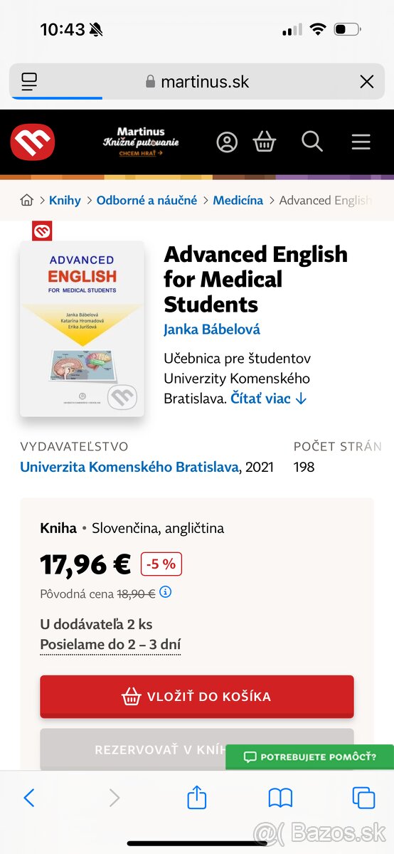 Advanced english for medical students LF UK - 2