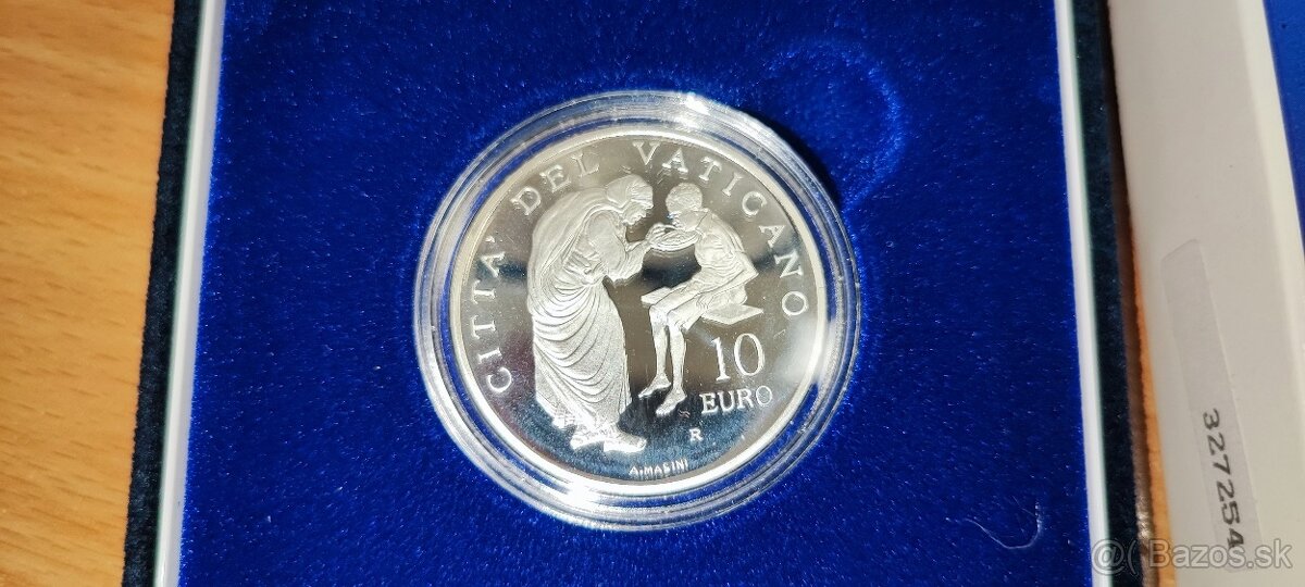 10 eurová proof vatikánska eurominca z roku 2007 - 2