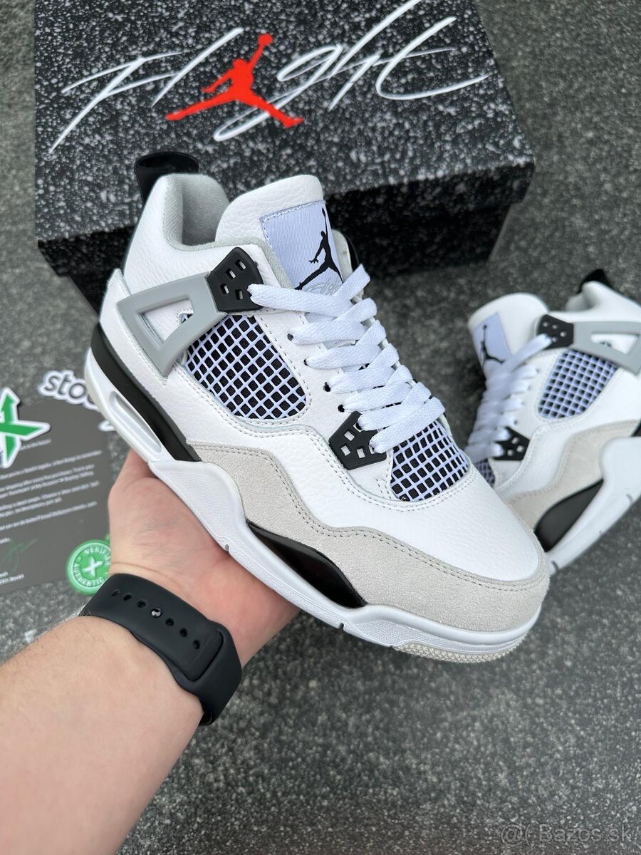 Nike Air Jordan 4 Retro Military Black tenisky - 2