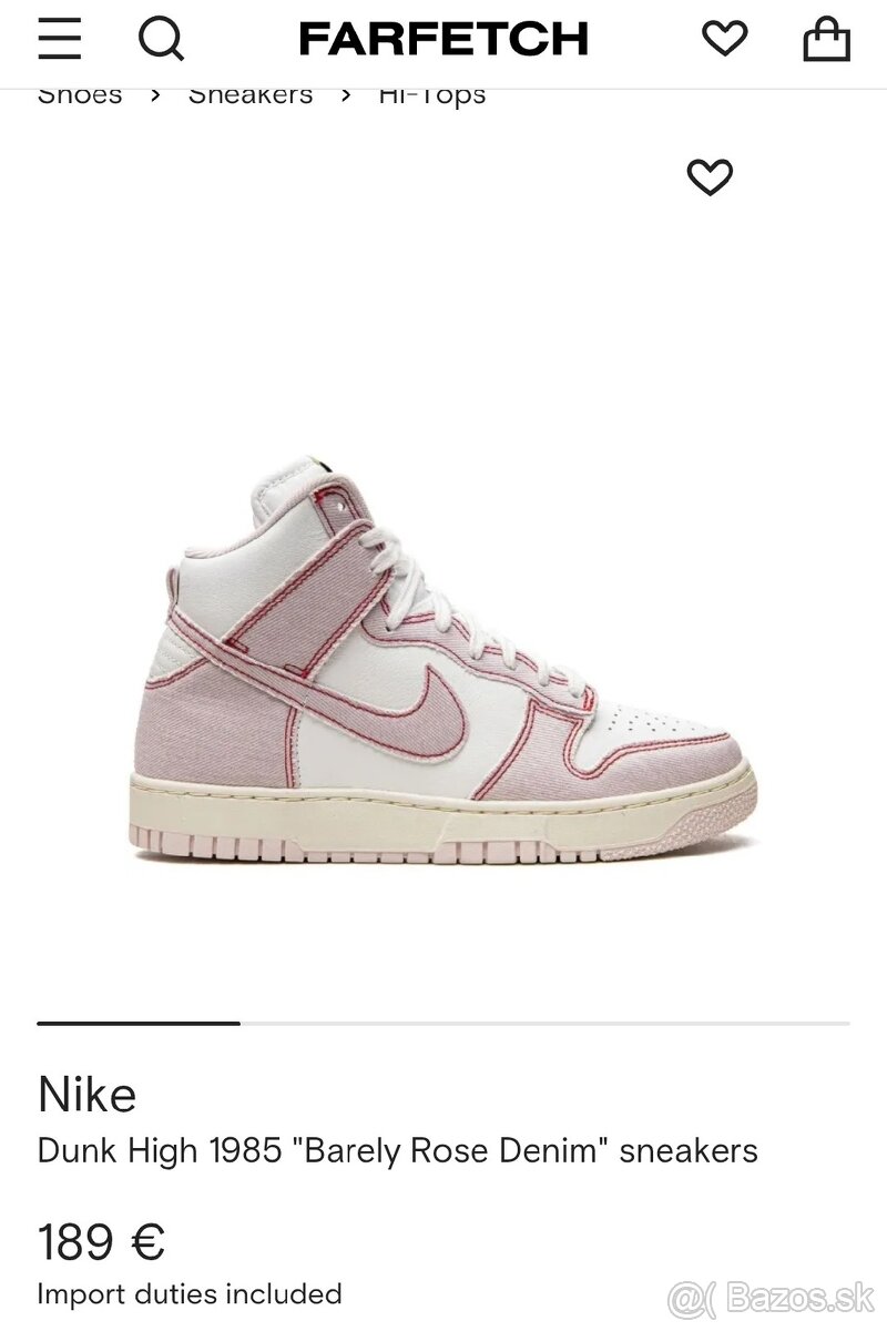 Nike Dunk High 1985 "Barely Rose Denim" - 2