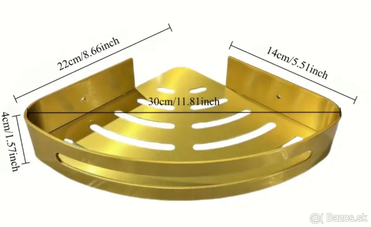 Hliníkové Rohové Sprchové Policky - 2