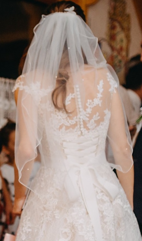 Predám svadobné šaty Eva Utkina Laura - veľ. 36 - BEZ VLEČKY - 2