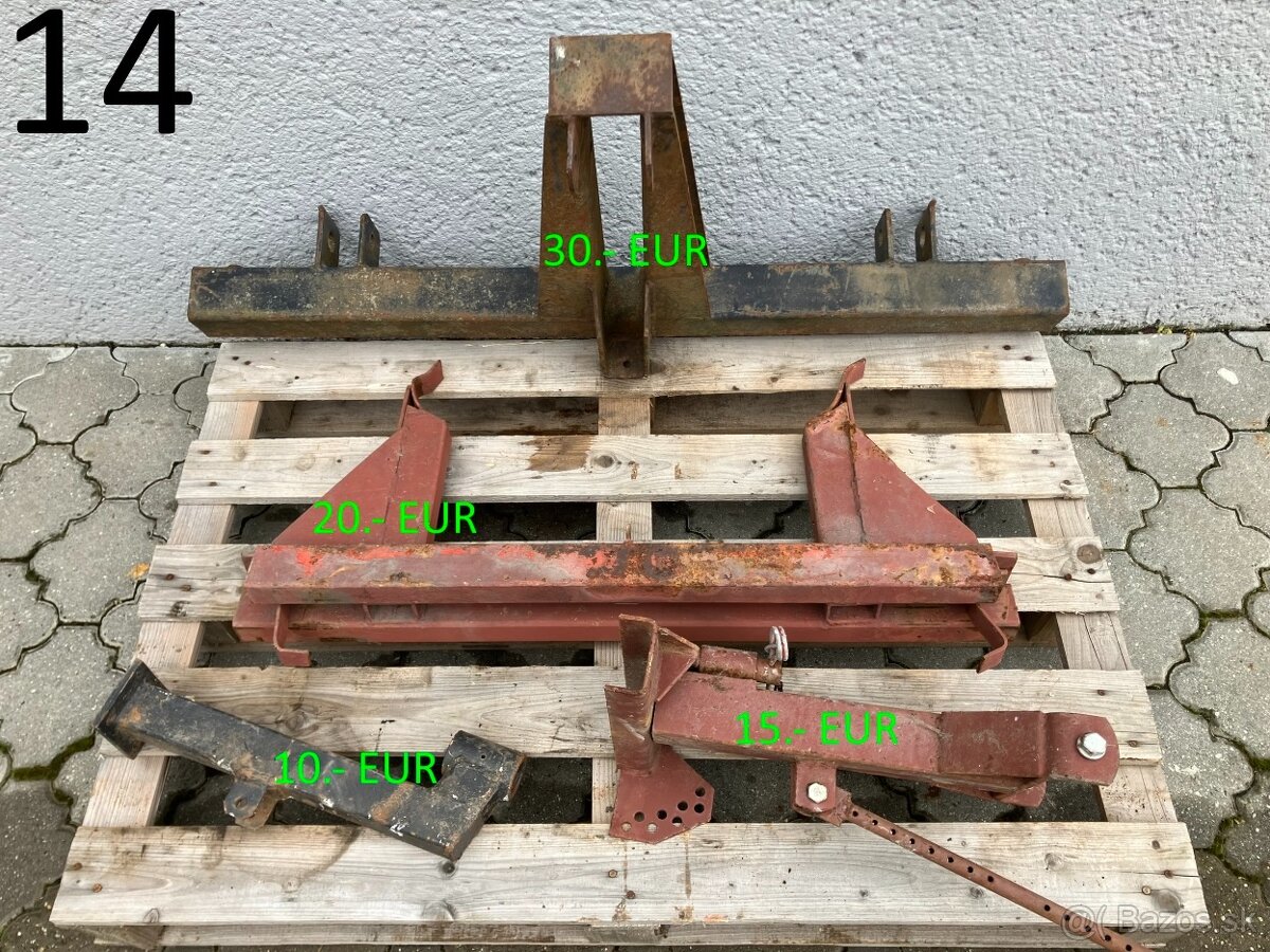 Svetlá a odrazové sklíčka na príves traktor vlečku - 2