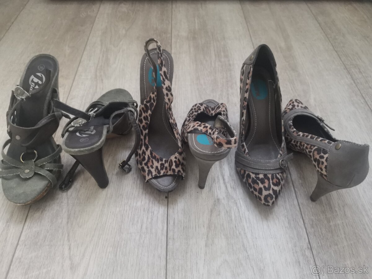 Sandále a lodičky, veľkosť 36 - 2