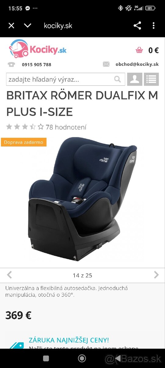 Autosedačka Britax dualfix M plus isize - 2