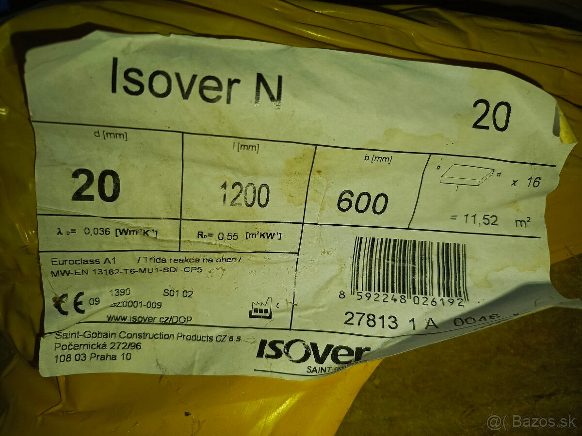 Isover N - Kamenná (čadičová) vlna - 2