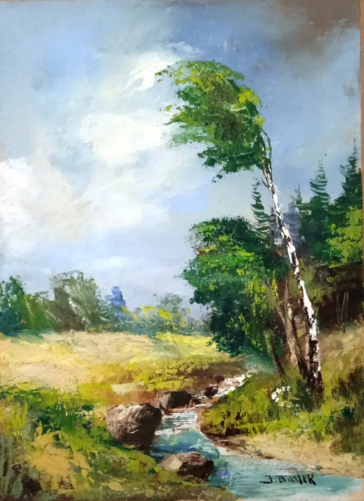 Július Bartek - olej - 2