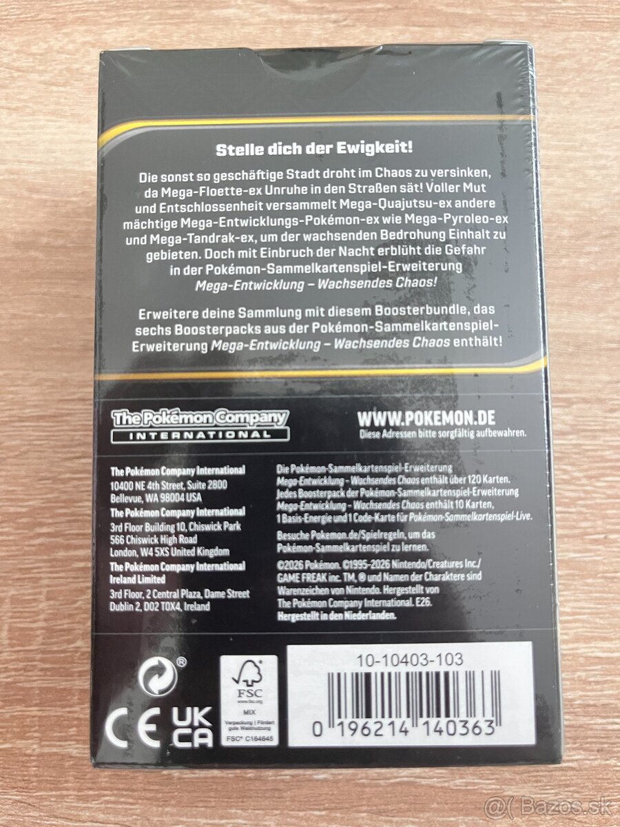 Pokemon TCG Mega evolution booster box Chaos Rising - DE - 2