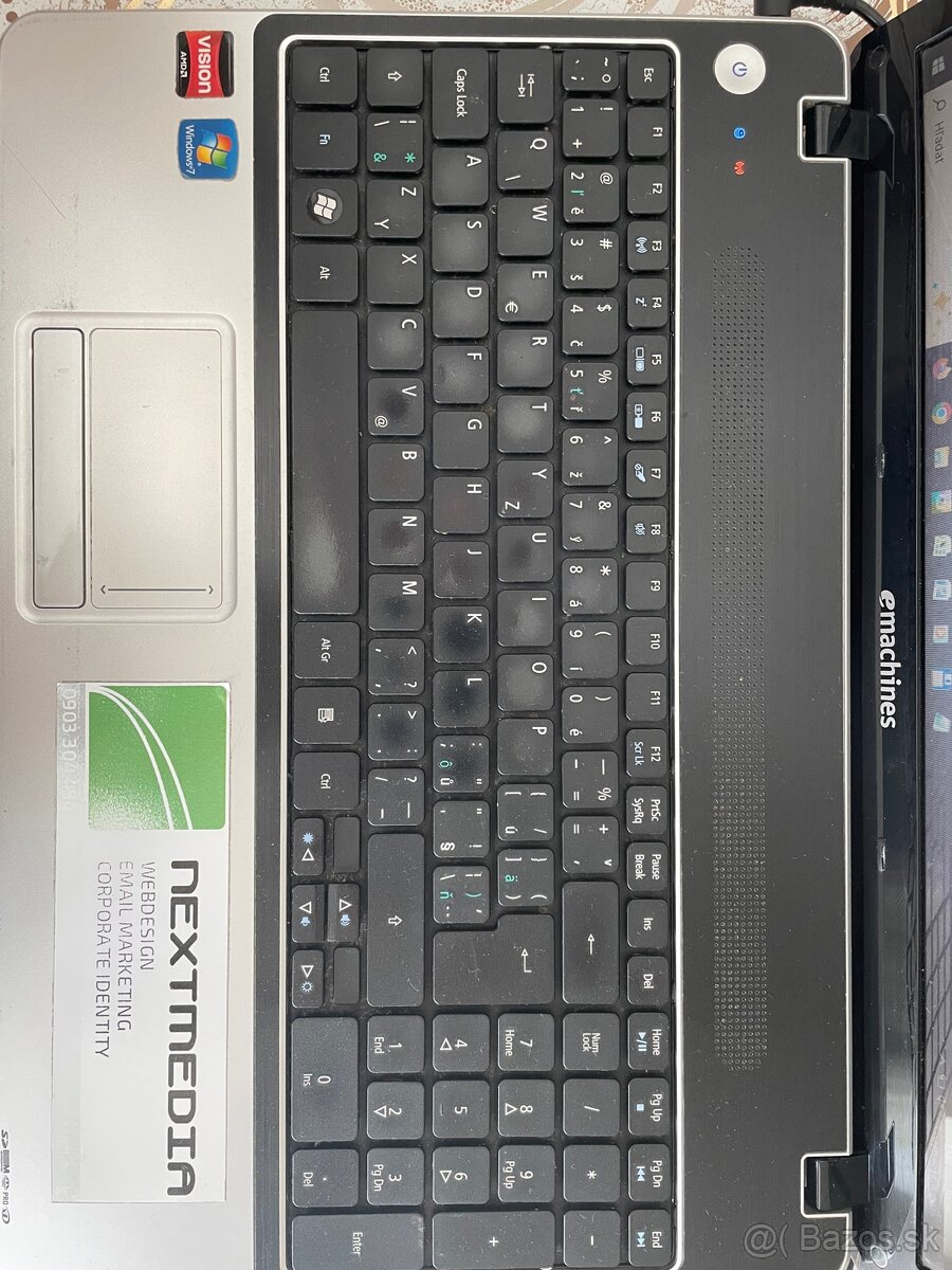 Predám notebook eMachines E640 - 2