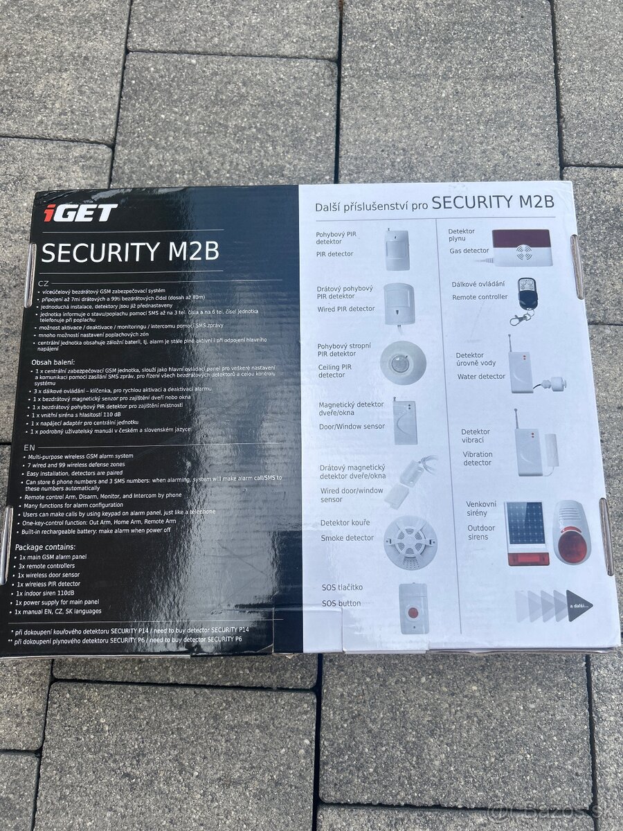 Bezdrôtový GSM alarm - NOVÝ - 2
