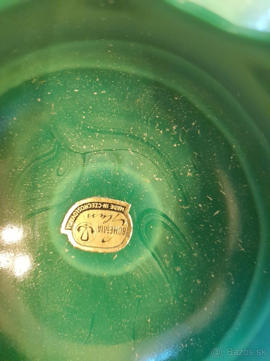 Zelený keramický popolnik Bohemia - 2