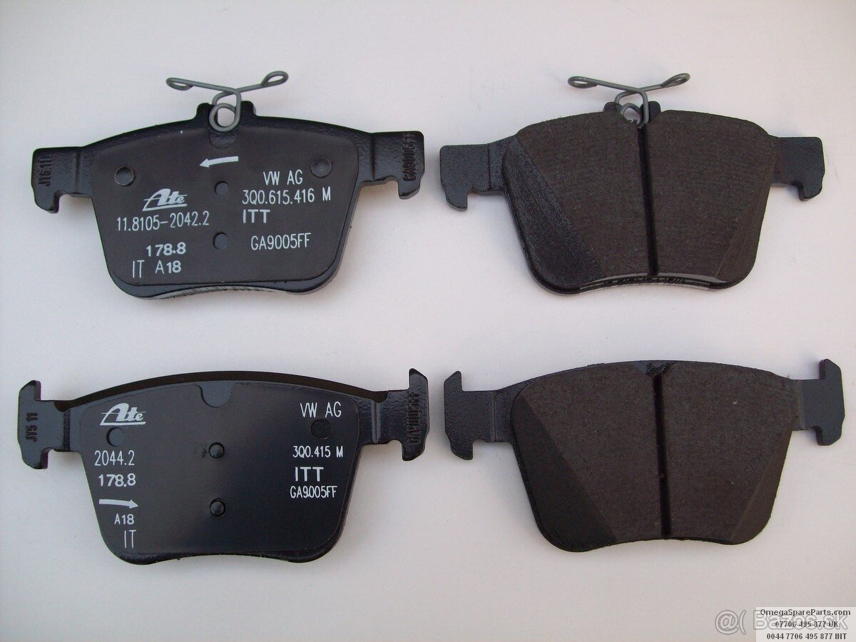 Zadné brzdové dosky VW Škoda 3Q0 698 451 D - 2