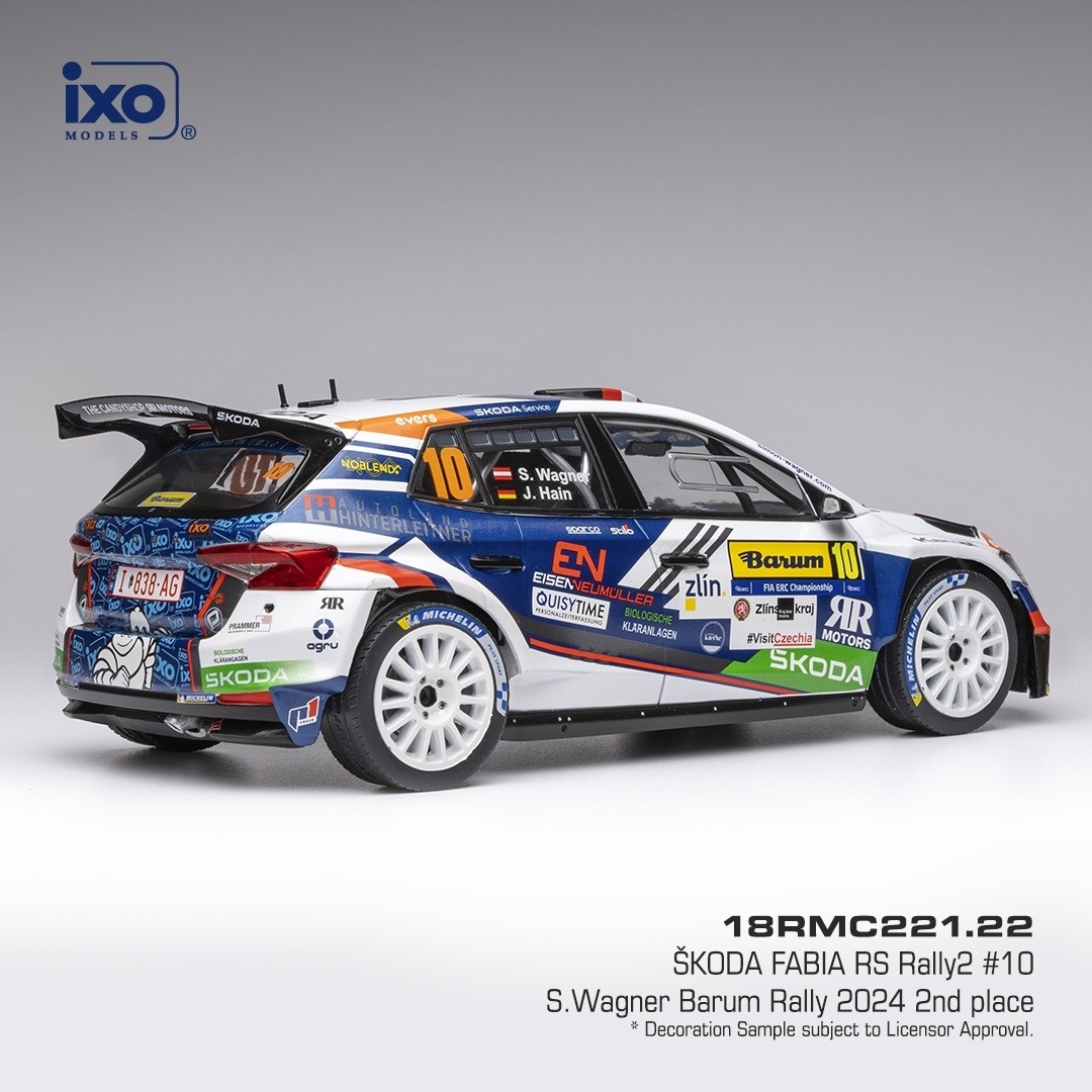 Modely Škoda Fabia Rally2 1:18 IXO - 2