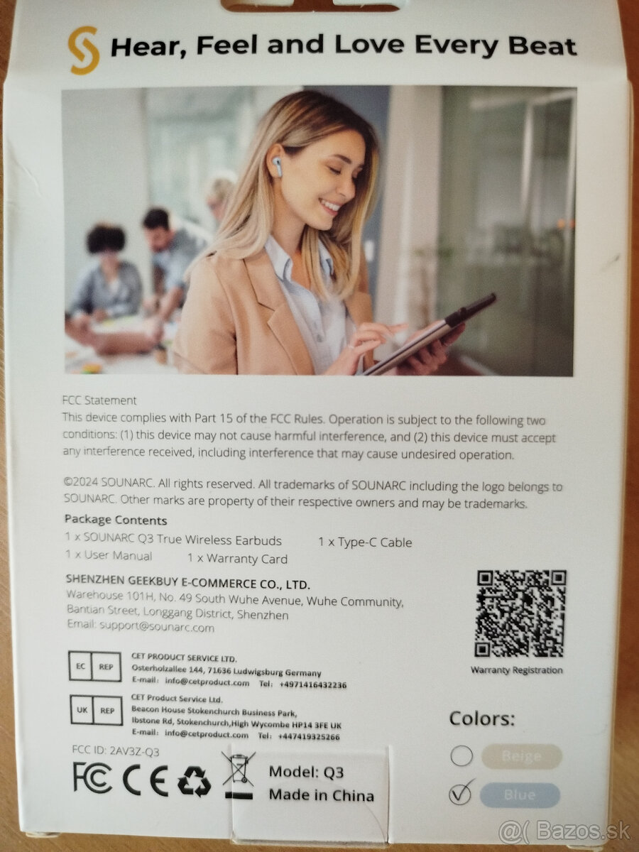 Bezdrotove sluchadla Sounarc - 2