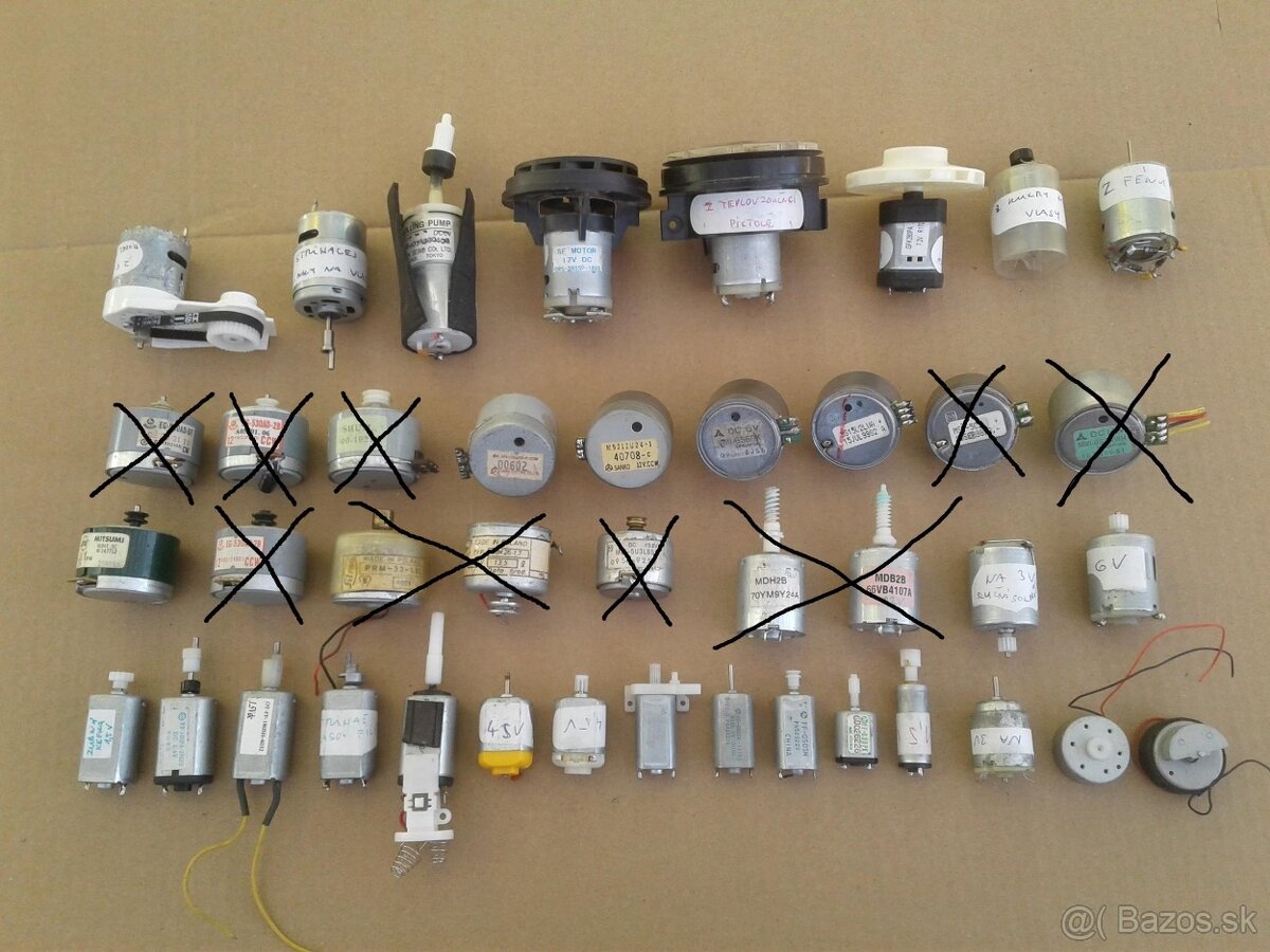 Rôzne motorčeky . - 2