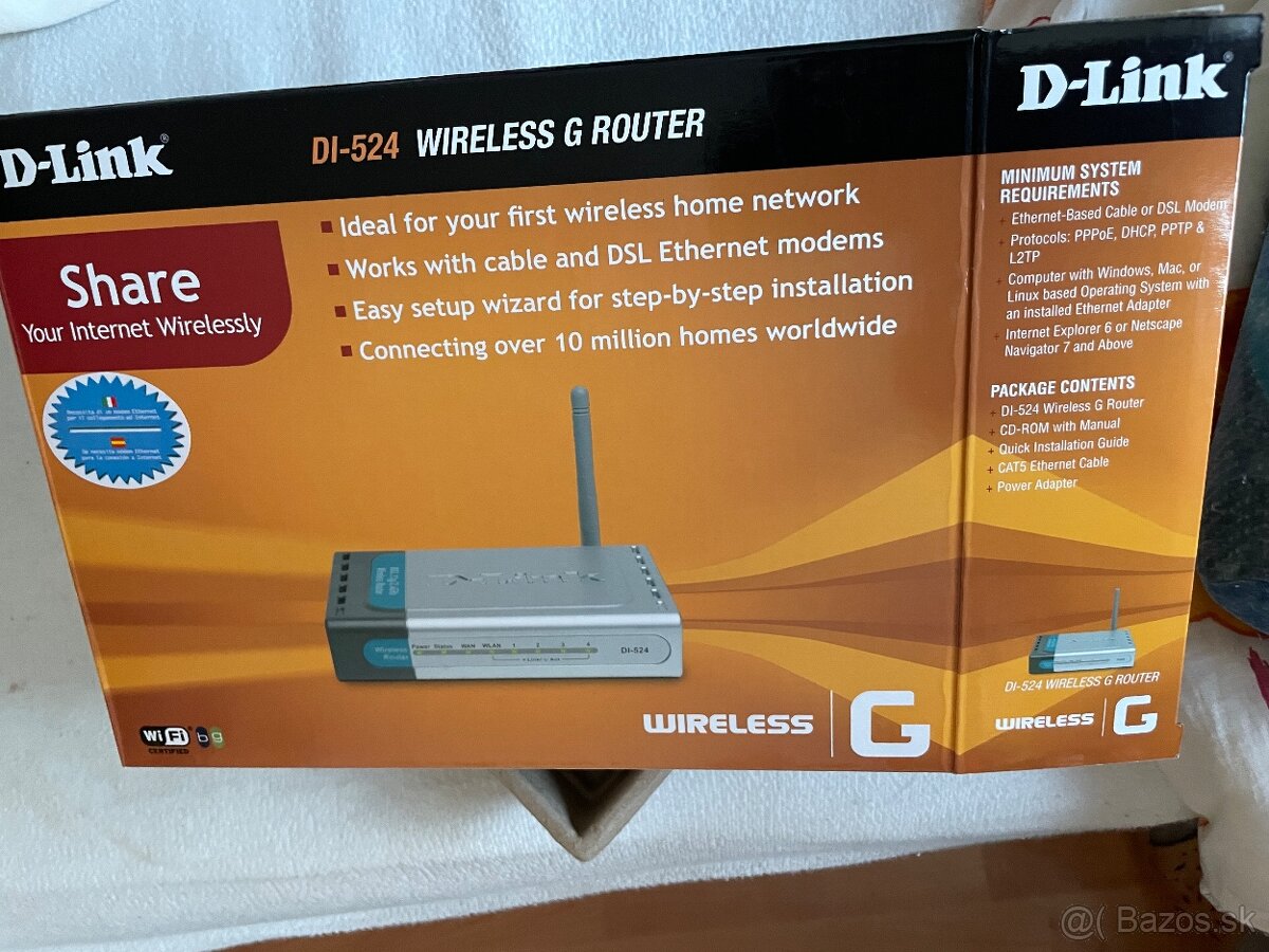 D-Link DI-524 Wifi modem - 2