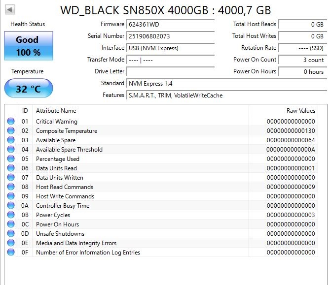 WD_black SN850X 4TB - 2