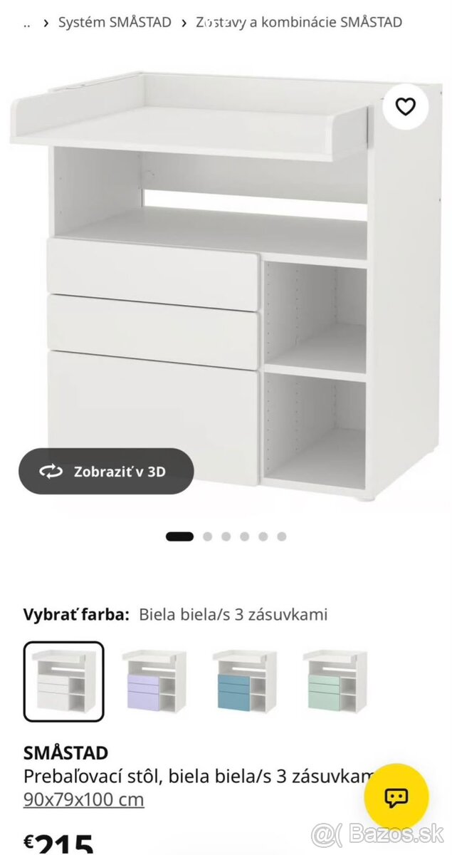 Predám prebalovaci pult. - 2