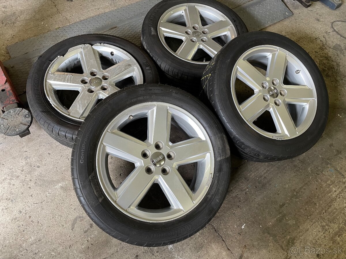 5x114,3 18" Alu disky JEEP+ originál TPMS senzory - 2