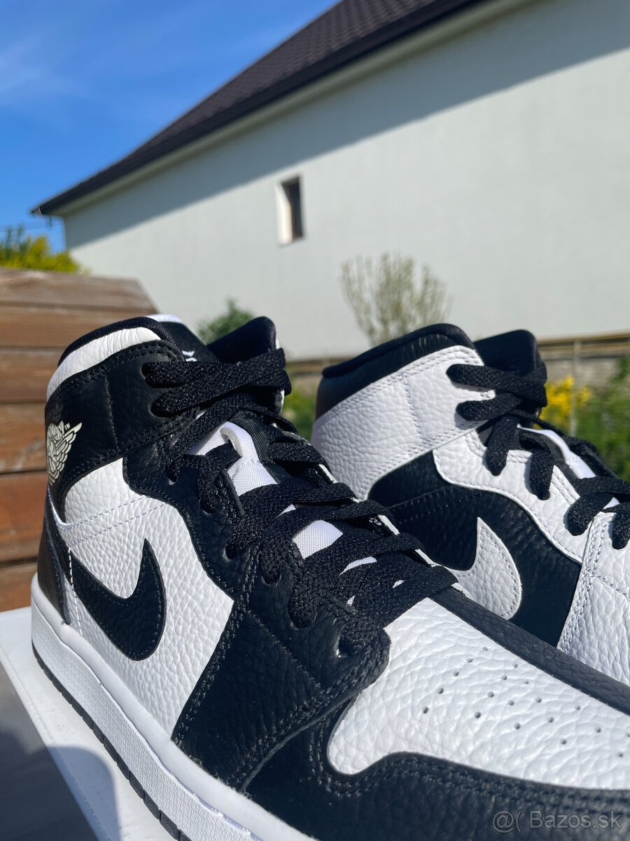 Nike Air Jordan 1 Mid Split Black White - 2