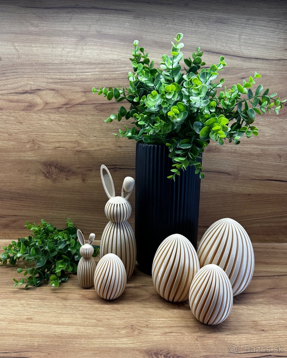 Sada dekorácií zajac a vajíčka - 2