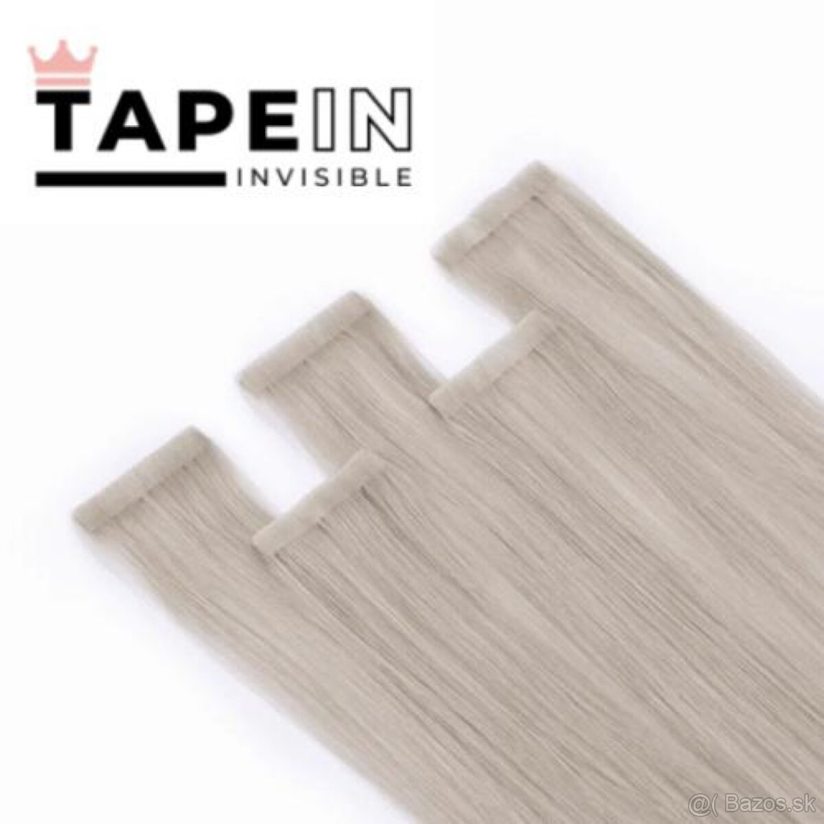 Blond vlasy Tape-in Invisible - 2