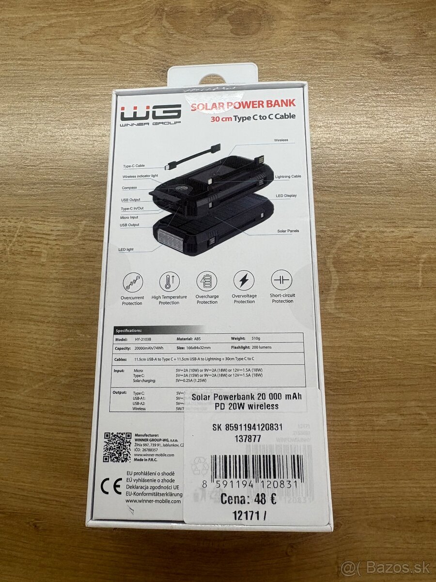 Powerbank solar ÚPLNE NOVÁ - 2