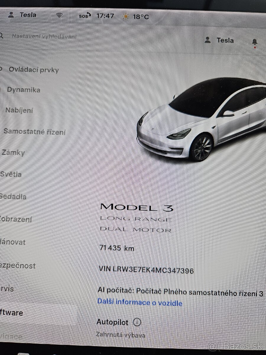 Tesla model 3 LR, možný odpočet DPH - 2