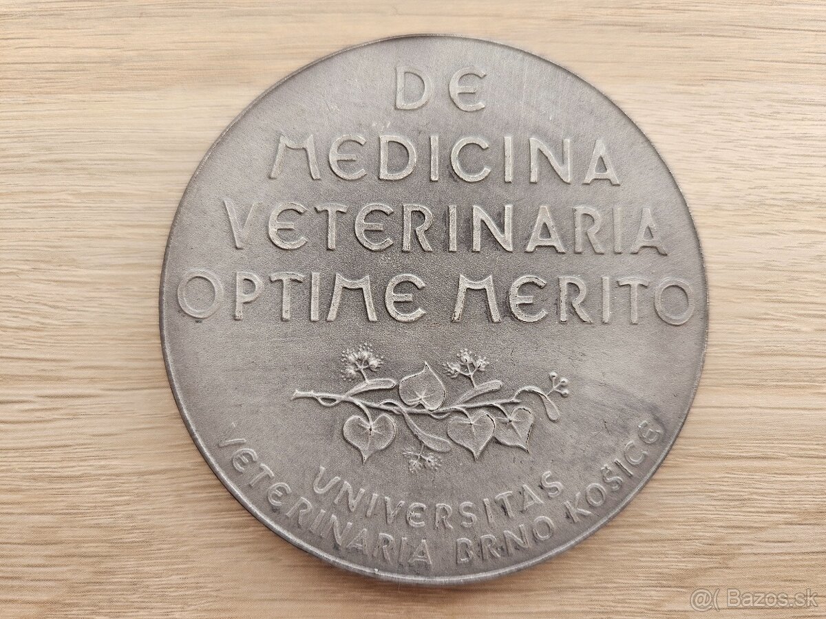 Medaila - V.A.Kovanič - L.Pasteur - 2