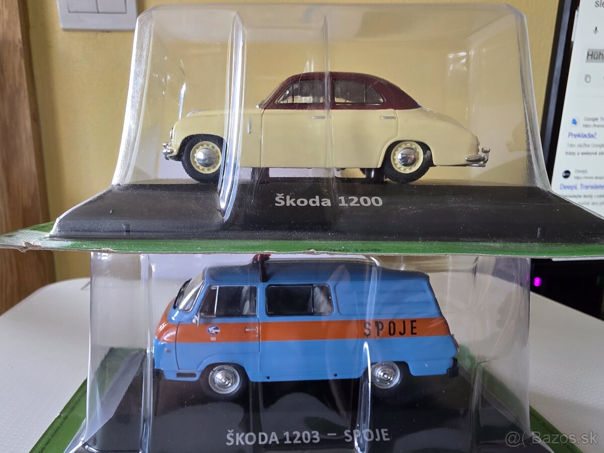Predám modely áut 1:43 (Škoda, Tatra) - 2