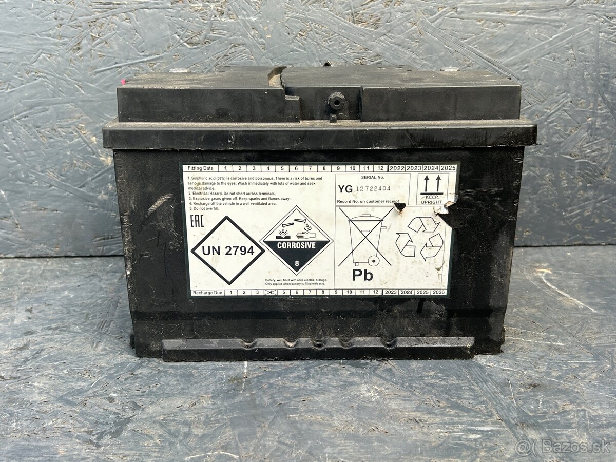 Autobatéria baterka Halfords 76AH - 2