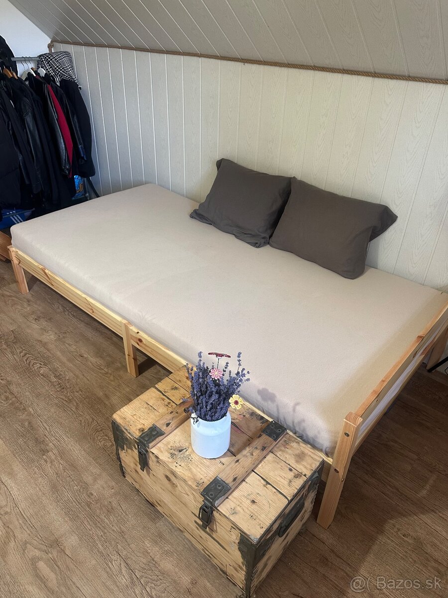 Drevená posteľ 100x200 - 2