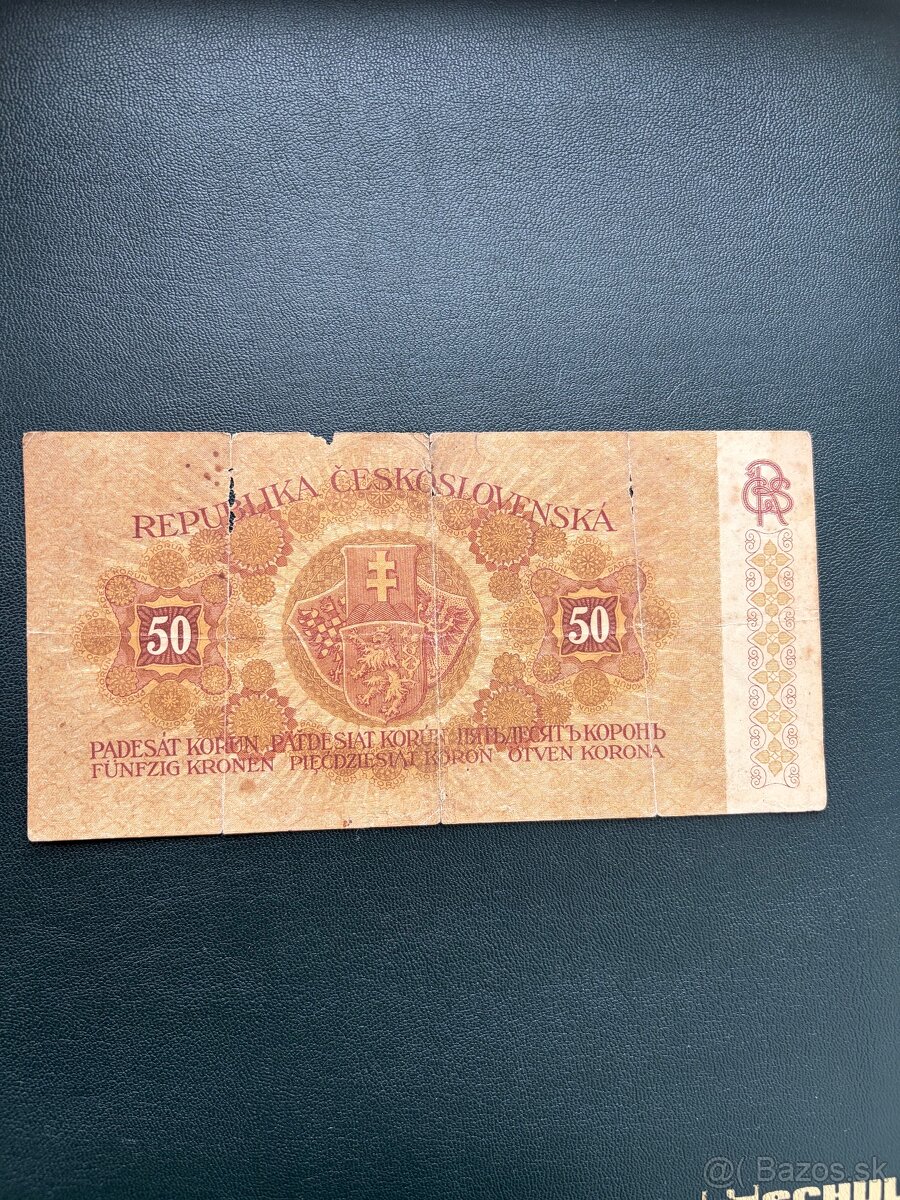 Bankovka 50 kor 1919 - 2