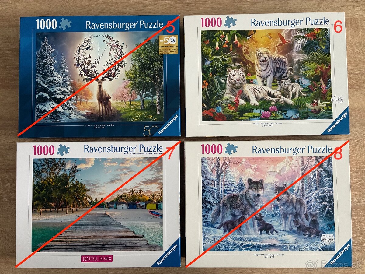 predám puzzle 1000ks rôzne - 2