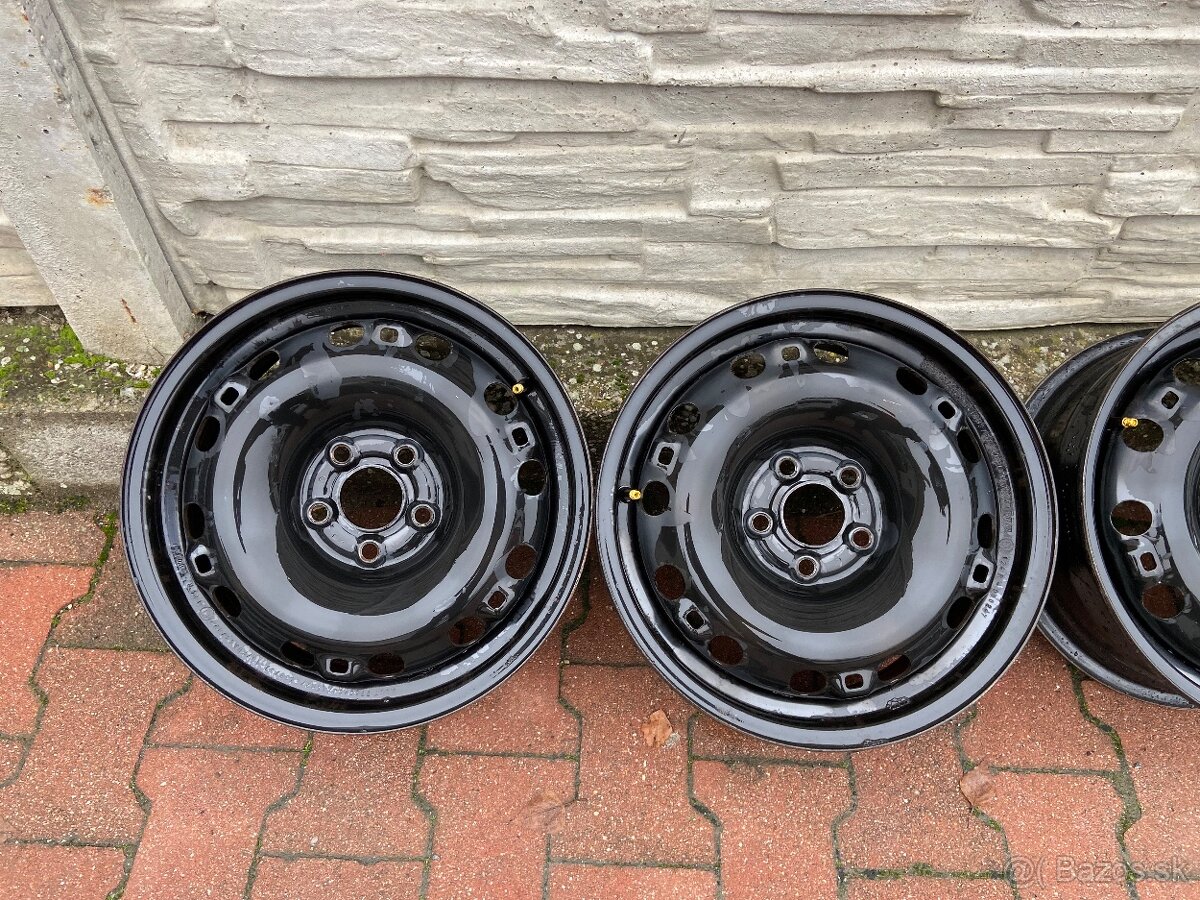 5x100 R15 plechové disky - 2