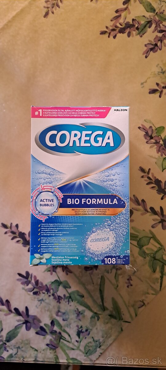 Fixačný krém na zubnú náhradu a Corega. - 2