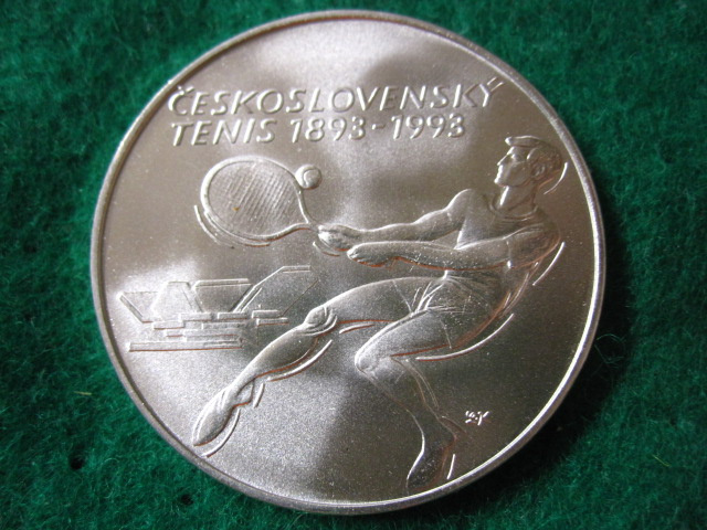 Strieborná 500 Kčs 1993 Tenis - TOP stav - 2