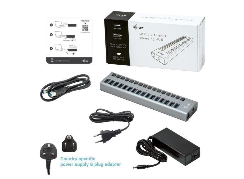itec USB 3.0 HUB 10/16 Port + 3.0 Hub 7 port itec - 2