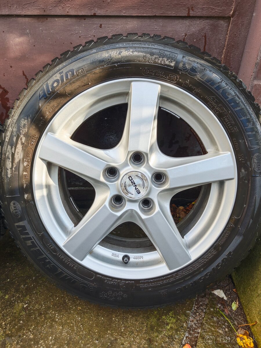 Enzo disky/elektróny R16 5x114.3 + zimné Michelin 205/55 R16 - 2