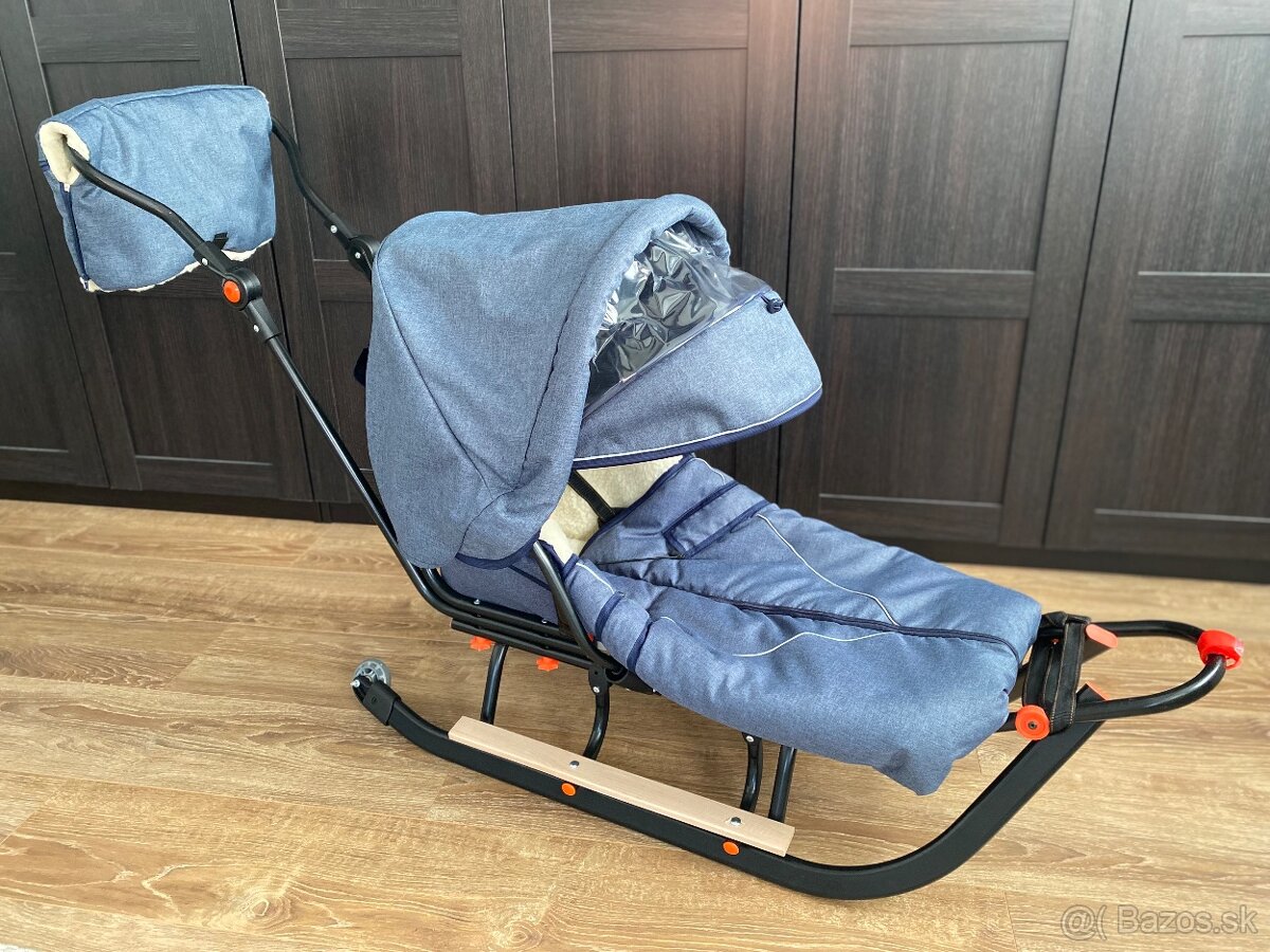 Detske zimne sánky s fusakom - 2