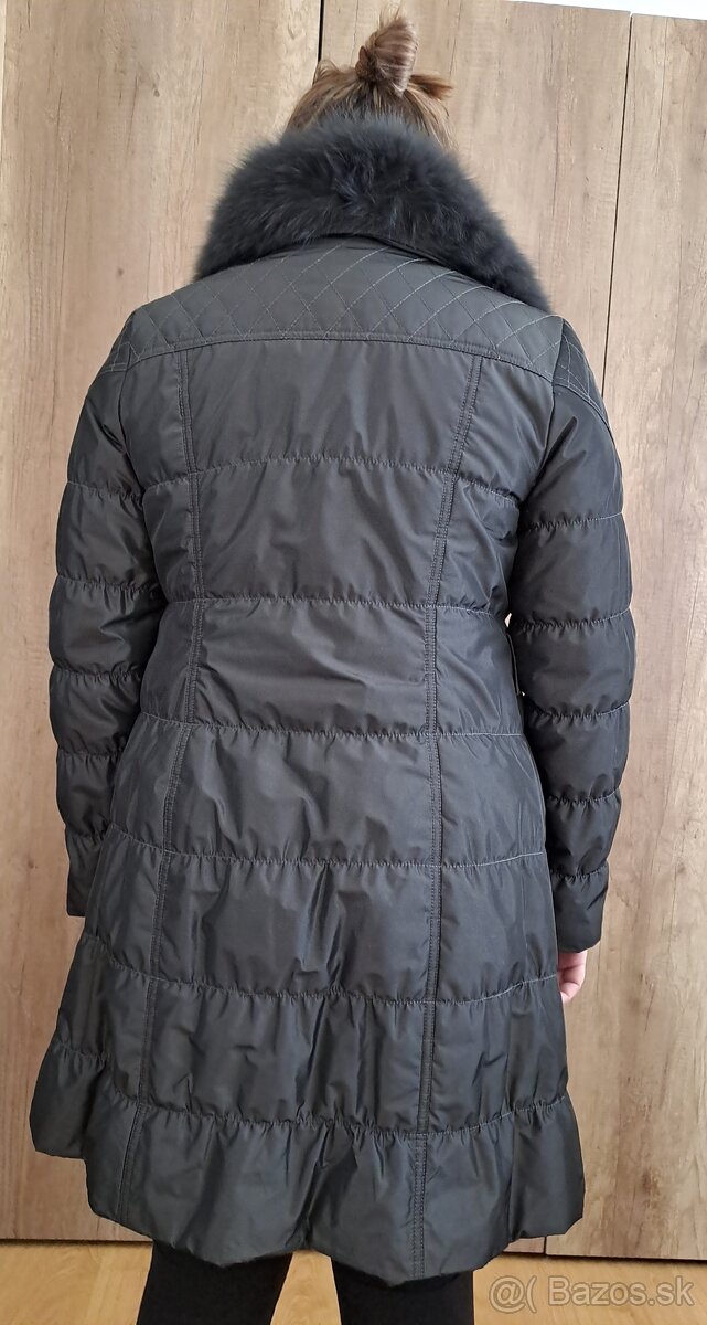 Dámska zimnú bundu zn. Steffel, s kožušinou - veľkosť 38 - 2