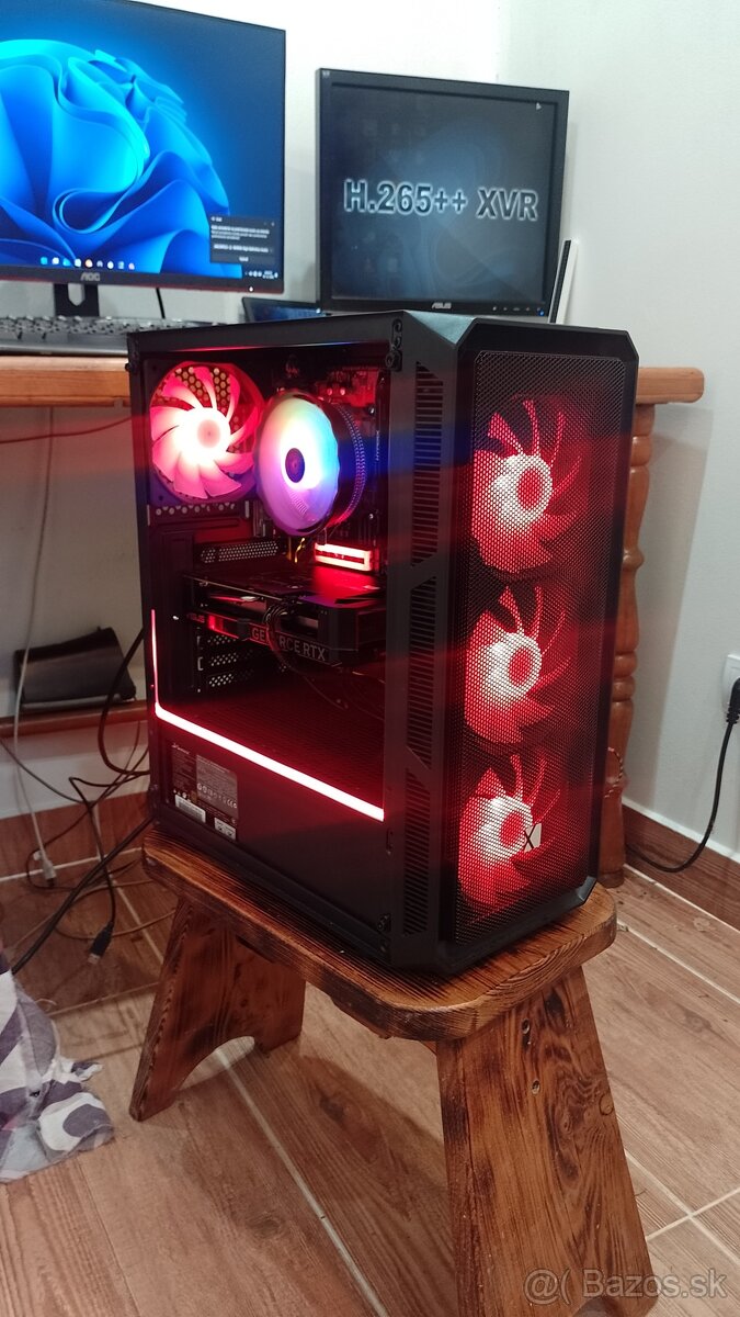 Herný PC-RTX 4060 8GB OC-TOP stav+Ryzen7+NVMe+WIN11 PRO - 2