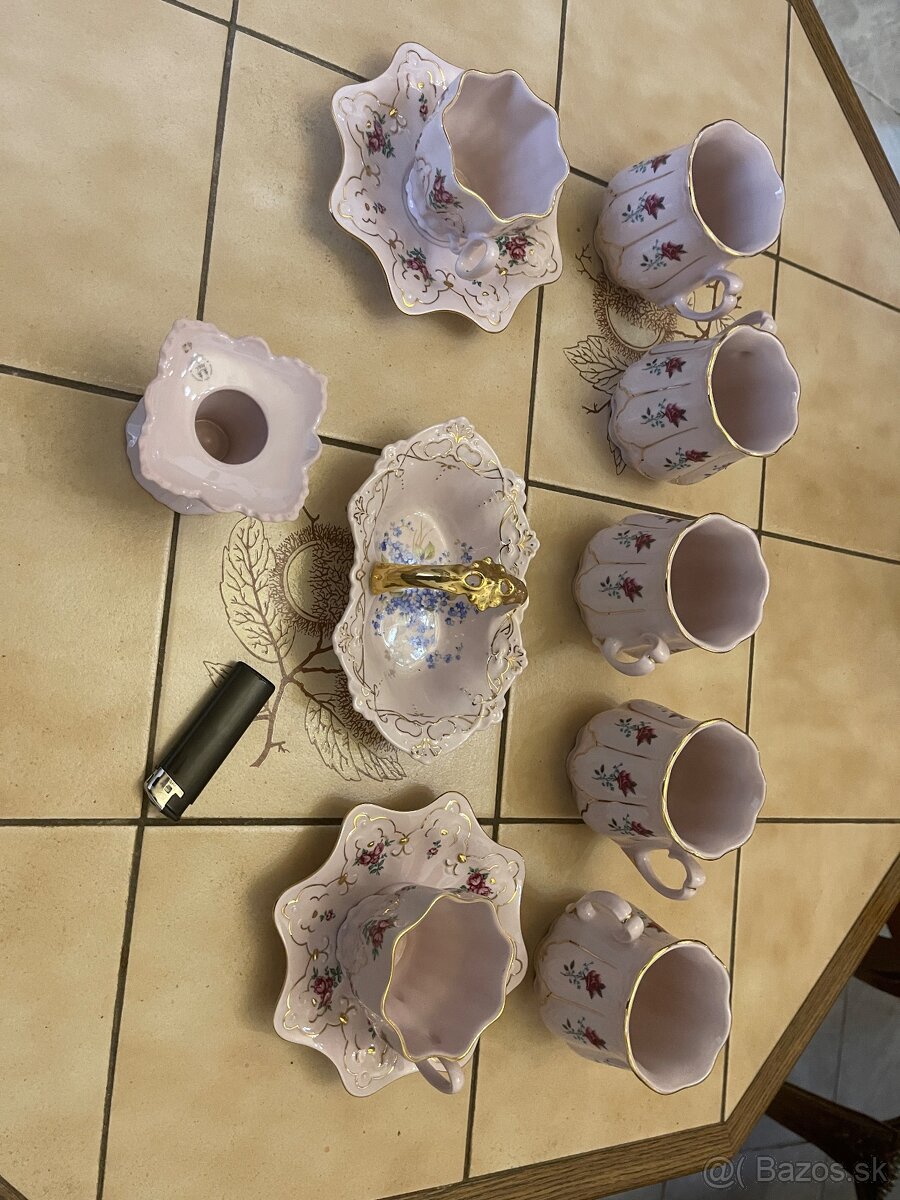 Ružový porcelán - sada - 2